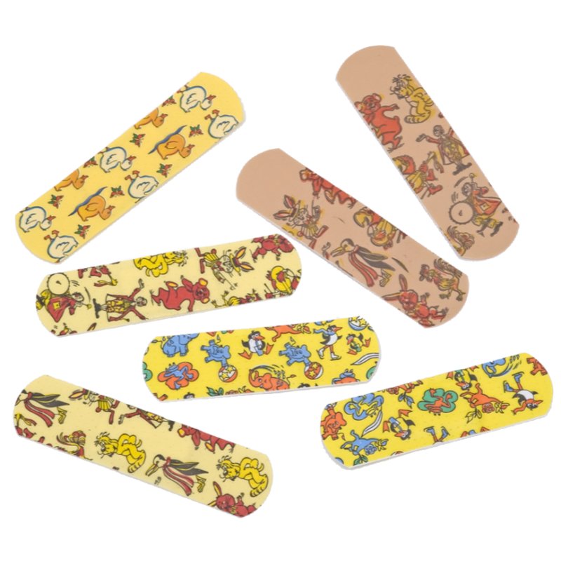 LEINA-WERKE children's plasters, waterproof, coloured motifs, 50 pieces